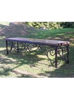 кованая скамейка