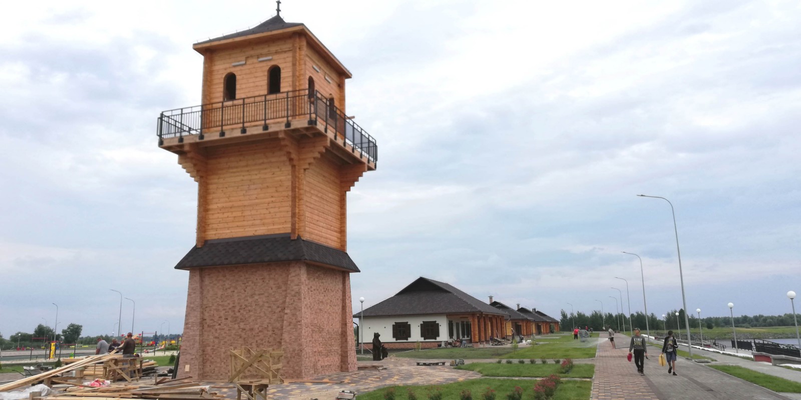 Views from the observation tower with handrails and handrails manufactured by BUPP "Art Products Factory"